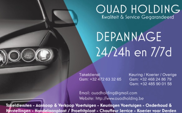 autoverhuur Zandhoven OUAD TRANSPORT